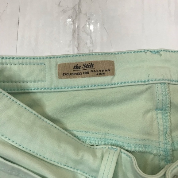 AG X CALYPSO ST BARTH Mint Stilt Sateen Jeans Size 25 - Picture 4 of 6
